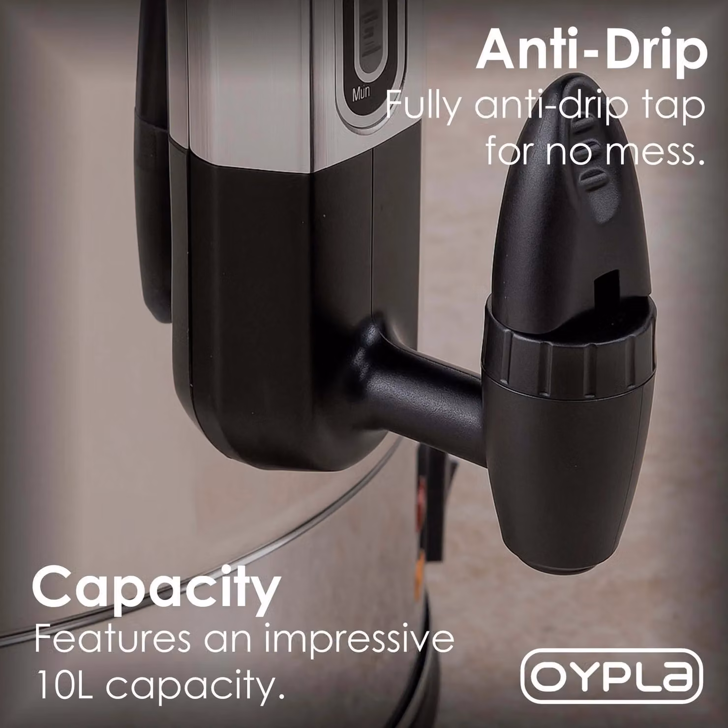 Oypla 10L Stainless Steel Catering Hot Water Boiler Tea Urn in Silver – 4