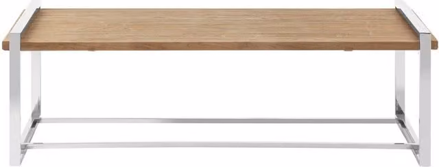 Fifty Five South Menteng Rectangular Coffee Table in Brown Wood and Metal – 2