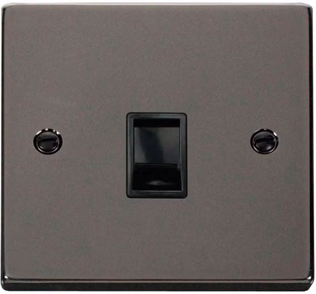 SE Home Black Nickel RJ11 Socket