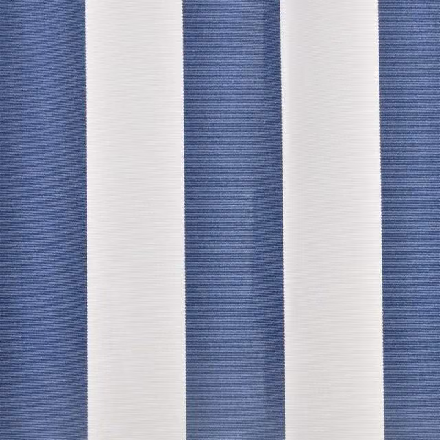 Berkfield Home Durable Polyester Awning Sunshade Canvas in Blue and White, W 300 cm x D 250 cm – 1
