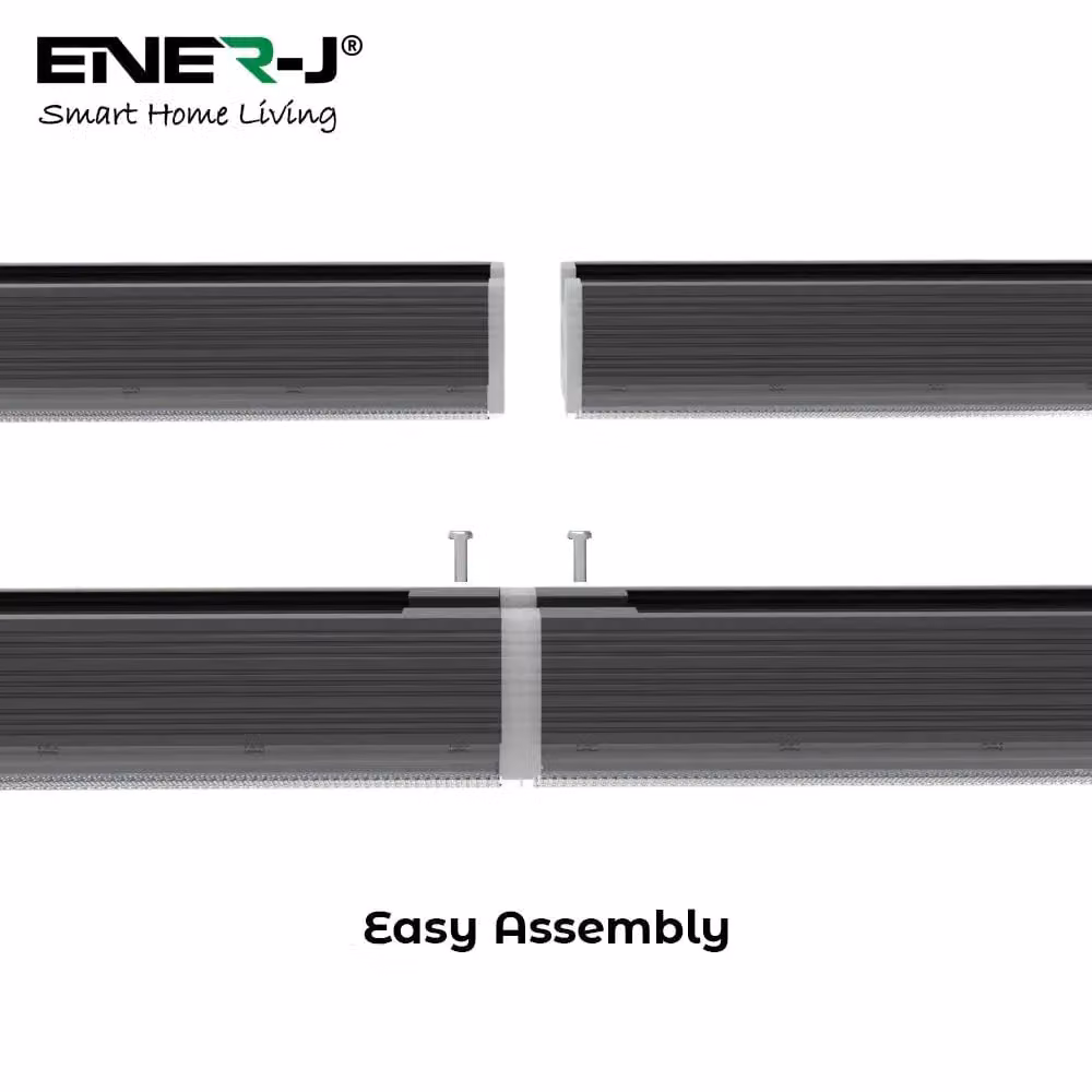 ENER-J White LED Linkable Trunking Linear Bar Lights, 60W, 1.5m – 3