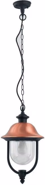 Netlighting VENEZIA Black Outdoor Pendant Ceiling Light IP44, Diameter: 25 cm