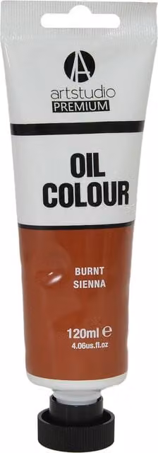 Art Studio Premium Oil Paint in Burnt Sienna Brown