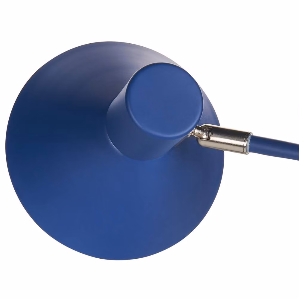 Wyld and Coco Blue Metal Adjustable Cone Shade Desk Lamp, Height: 51 cm – 3