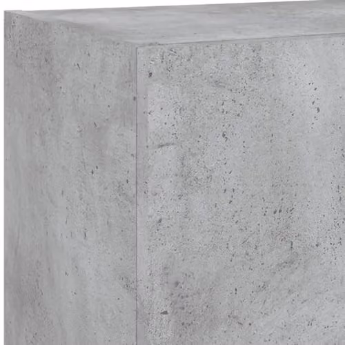 vidaXL Modern Wall Mounted TV Cabinet with Integrated LED Lighting in Grey, W/D/H: 40.5 x 30 x 102 cm – 3