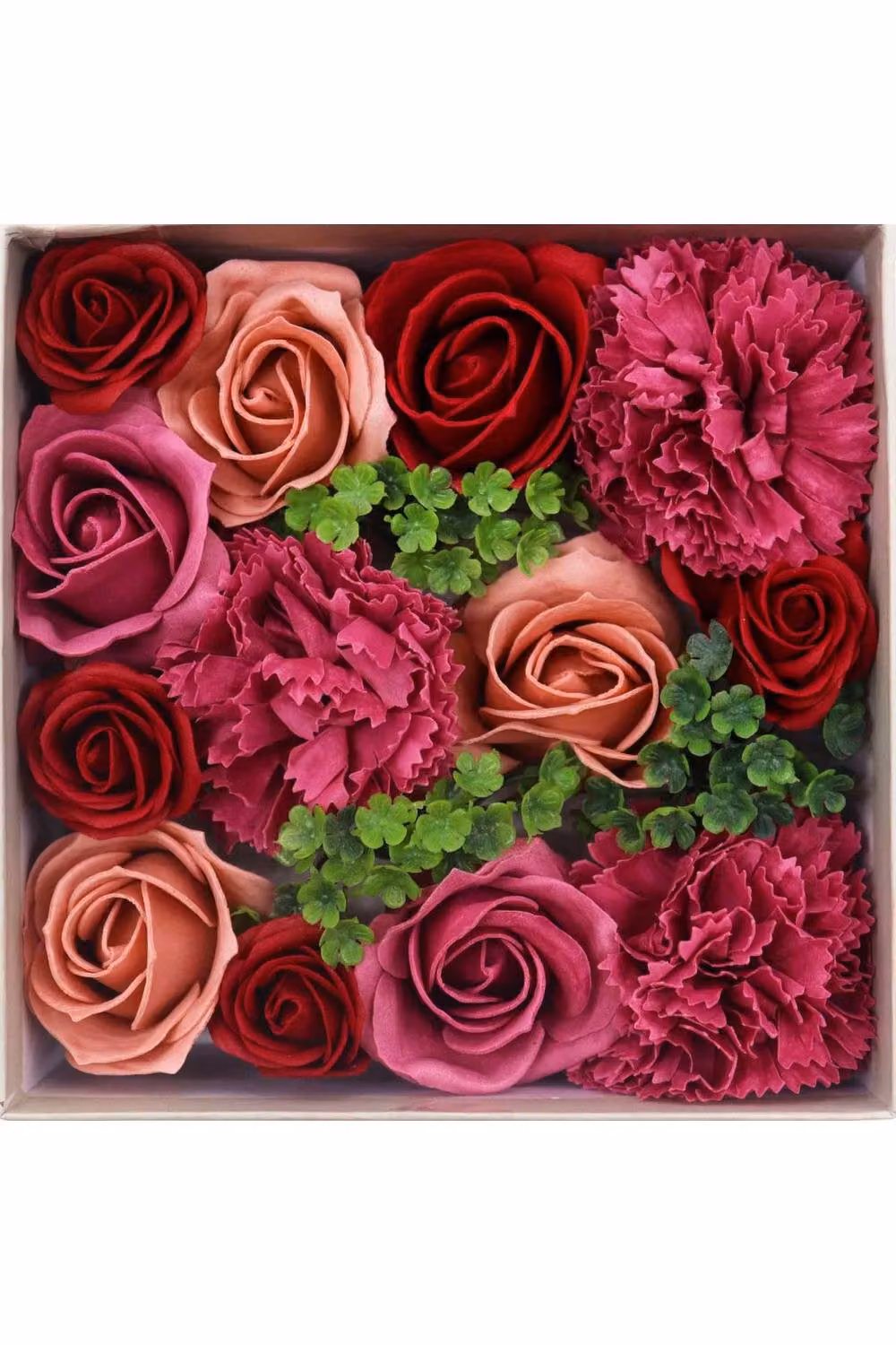 KDMD Square Box Vintage Roses Multicolour Floral Paper Tabletop Decoration – 3