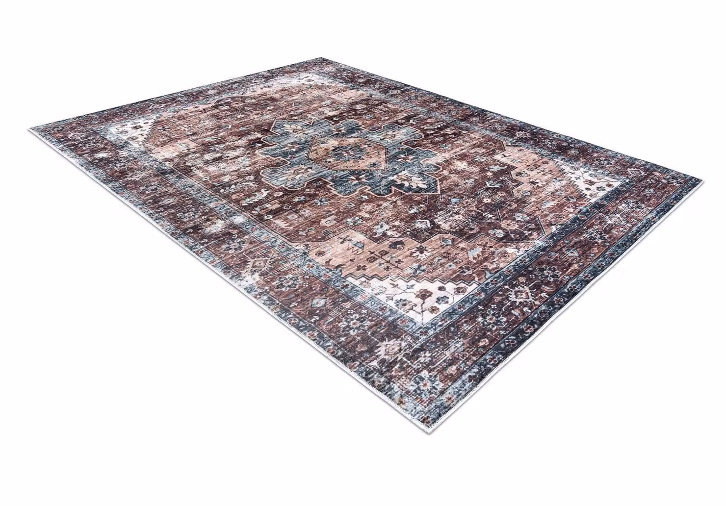 RugsX Andre Oriental Vintage Rug in Brown, W: 160 cm, L: 220 cm – 2