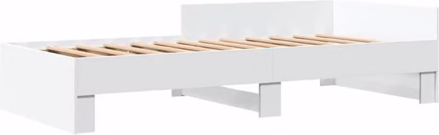 Berkfield Home Restful Small Single Bed Frame in White Engineered Wood