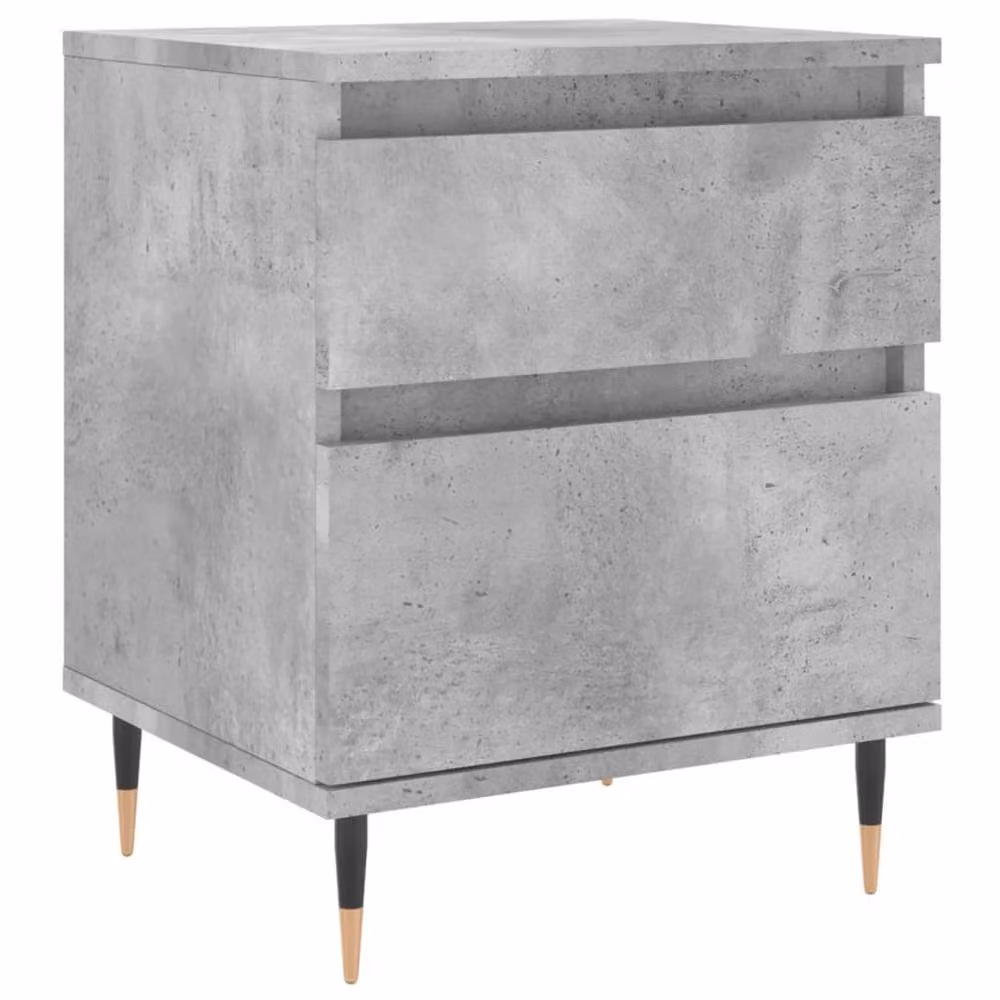 Berkfield Home Bedside Cabinet in Concrete Grey, W/D/H: 40 x 35 x 50 cm – 2