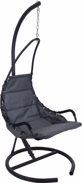 Redcliffs Matt Black Metal Hanging Chair