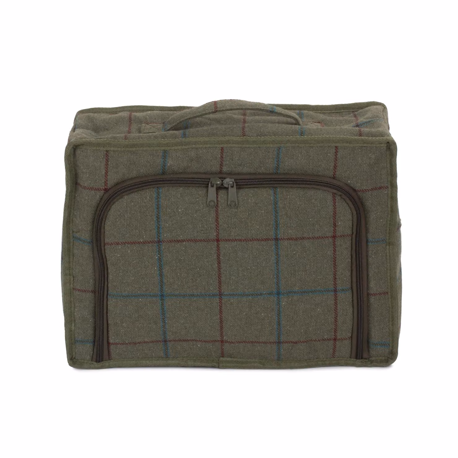 Red Hamper Green Tweed Polyester Cooler Picnic Bag – 3