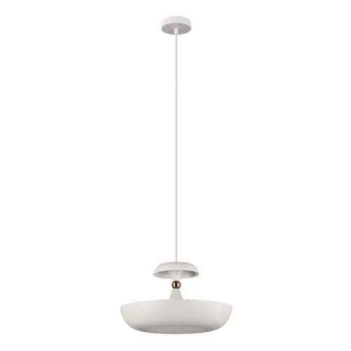 Netlighting Marina Modern White Pendant Ceiling Light with E27 Socket