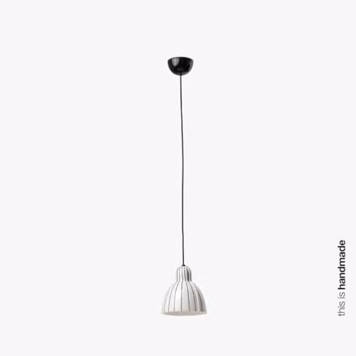 Netlighting Venice Stripes Dome Pendant Lamp in Black