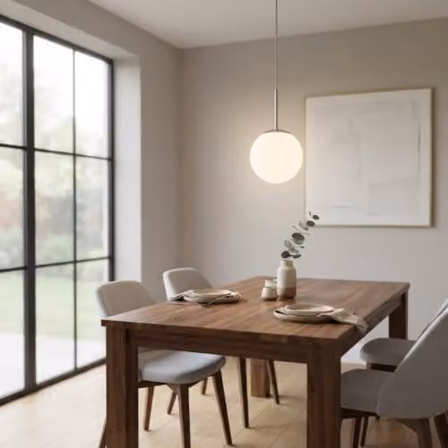 Nordlux Cafe Single Dome Pendant Light with White Opal Glass, Diameter: 20 cm, E27 – 3