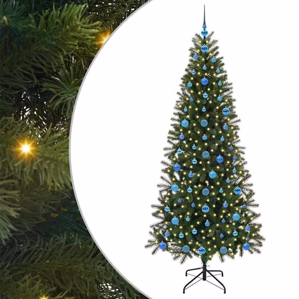 Berkfield Home Artificial Green Christmas Tree with 300 LEDs, Height: 210 cm – 2