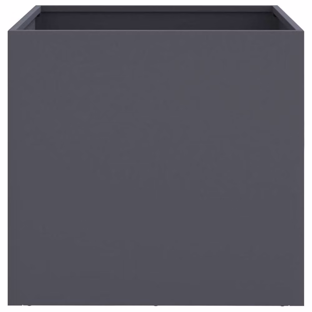 Berkfield Home Steel Planter Tub Set, 2 Pieces, Anthracite and Black, W: 49 cm, D: 47 cm, H: 46 cm – 4