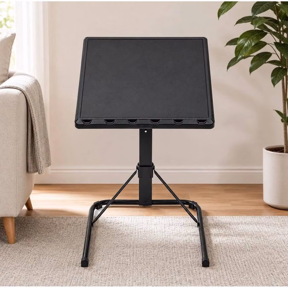EONLION Portable Folding Laptop Stand in Black with Adjustable Height and Tilting Top – 5