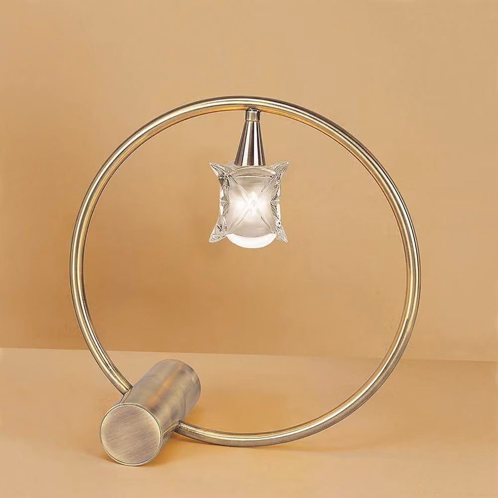 Netlighting Rosa Del Desierto Table Lamp with G9 Bulb in Antique Brass and Bronze – 2
