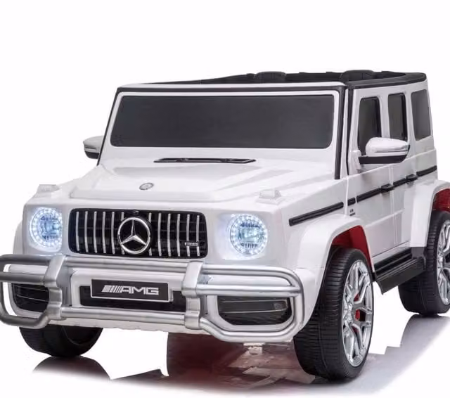 Outdoortoys Licensed Mercedes AMG G63 24V 4WD High-Door Ride On Jeep in White