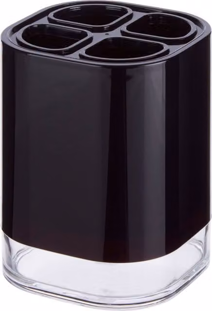 Orsina Ando Black Acrylic Freestanding Toothbrush Holder