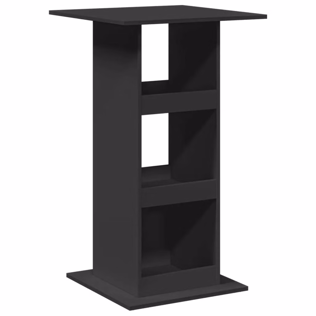 Berkfield Home Bar Table with Storage in Black, W/D/H: 60 x 60 x 102 cm – 2