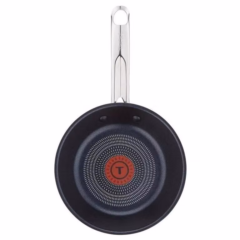 Tefal 5 Piece Non-Stick Cookware Set with Saucepan, Frying Pan and Lids in Silver