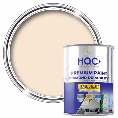 HQC Paints Mould Resistant Kitchen and Bathroom Satin Gloss Paint, Beige, 5L
