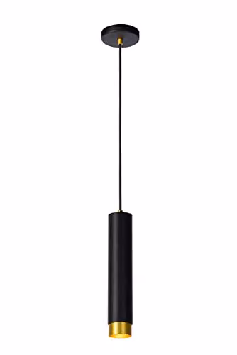 Netlighting Floris Modern Cylinder Pendant Light in Black – 1
