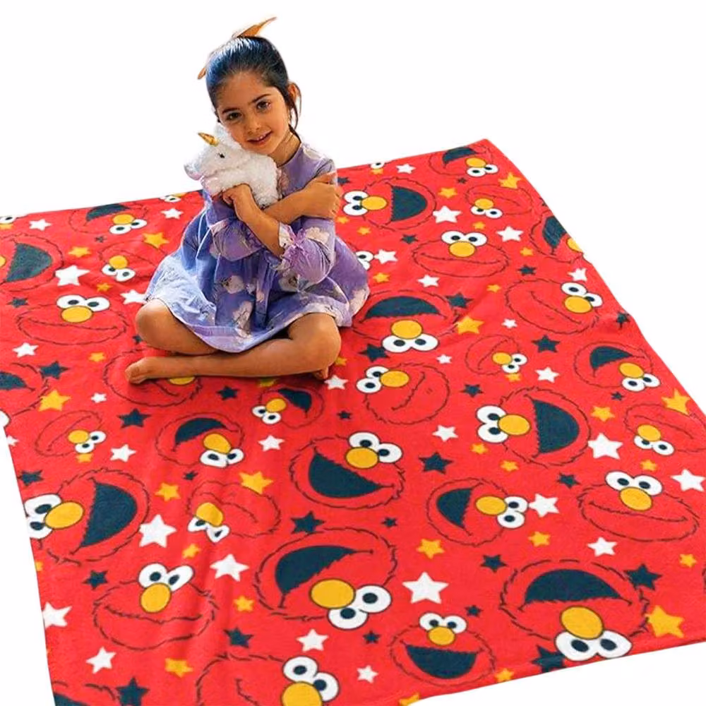 Sesame Street Red Elmo Fleece Baby Blanket – 3