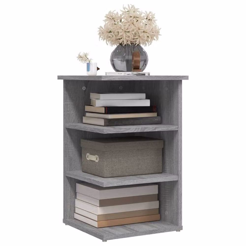 Berkfield Home Grey Sonoma Side Cabinet in Engineered Wood W/D/H: 35 x 35 x 55 cm – 4
