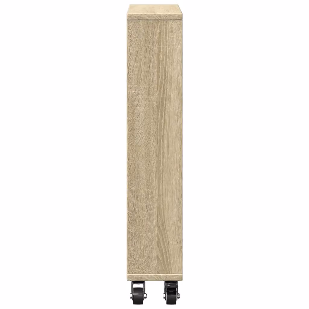 Berkfield Home Narrow Storage Trolley in Sonoma Oak Brown, W/D/H: 48 x 13 x 68 cm – 4