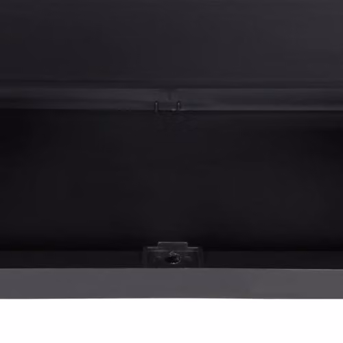 vidaXL Outdoor Storage Cabinet in Black Plastic with Internal Shelves and Lock, W/D/H: 65 x 37 x 165 cm – 6