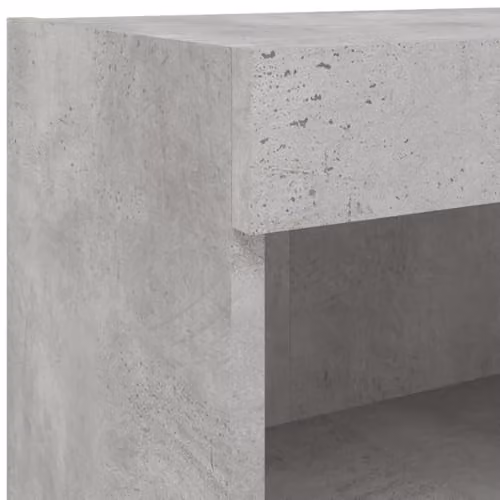 vidaXL Modern TV Cabinet with LED Lights in Concrete Grey, W: 80 cm, D: 30 cm, H: 30 cm – 3
