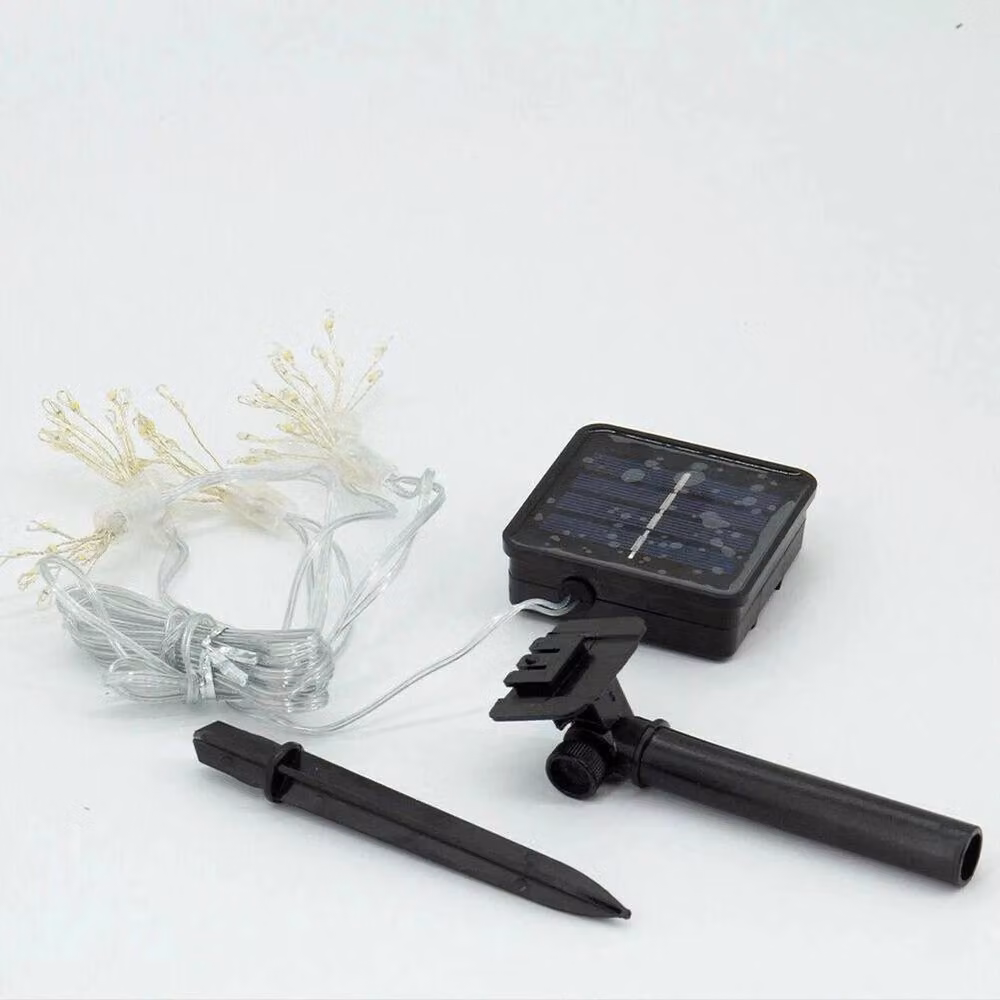 EONLION Dimmable LED Solar Powered Outdoor Fairy Lights in White, Silver or Copper, Length: 100 cm – 3