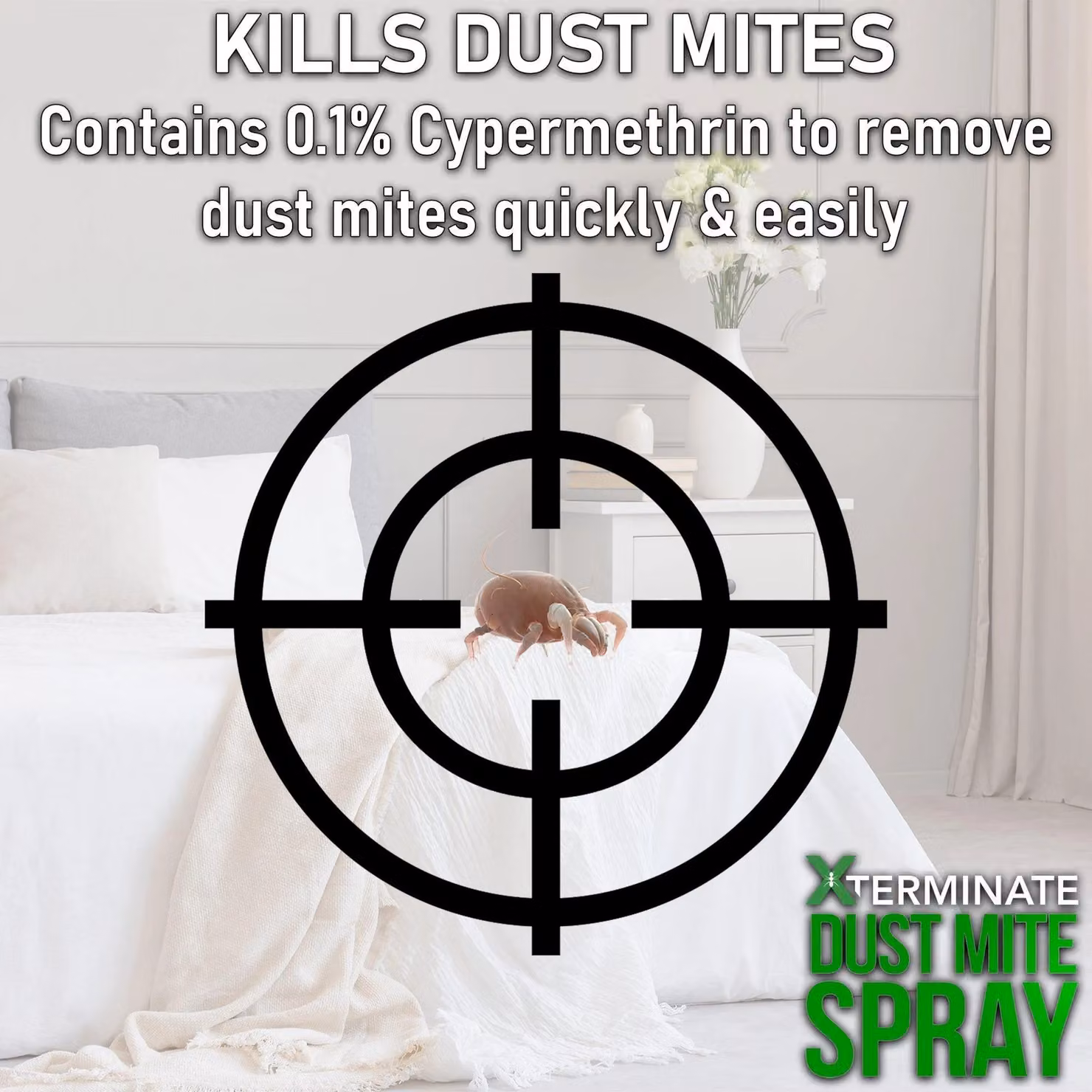 Xterminate Dust Mite Killer Spray, 2 x 1 l, White – 2