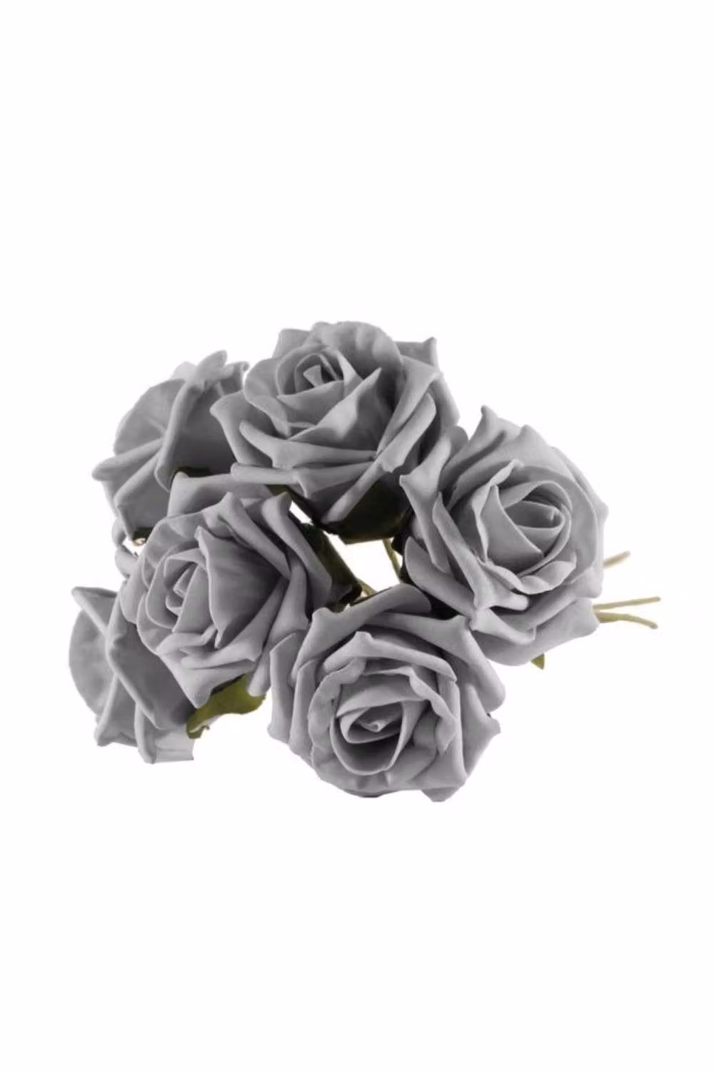 KDMD 4 Pack of Grey Foam Tea Roses for Weddings – 2