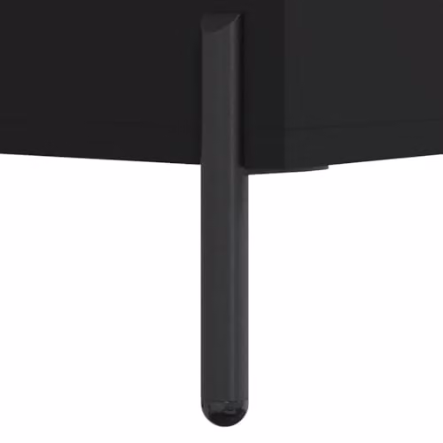 vidaXL Modern Black Highboard with Internal Shelves, W/D/H: 69.5 x 34.0 x 180.0 cm – 3