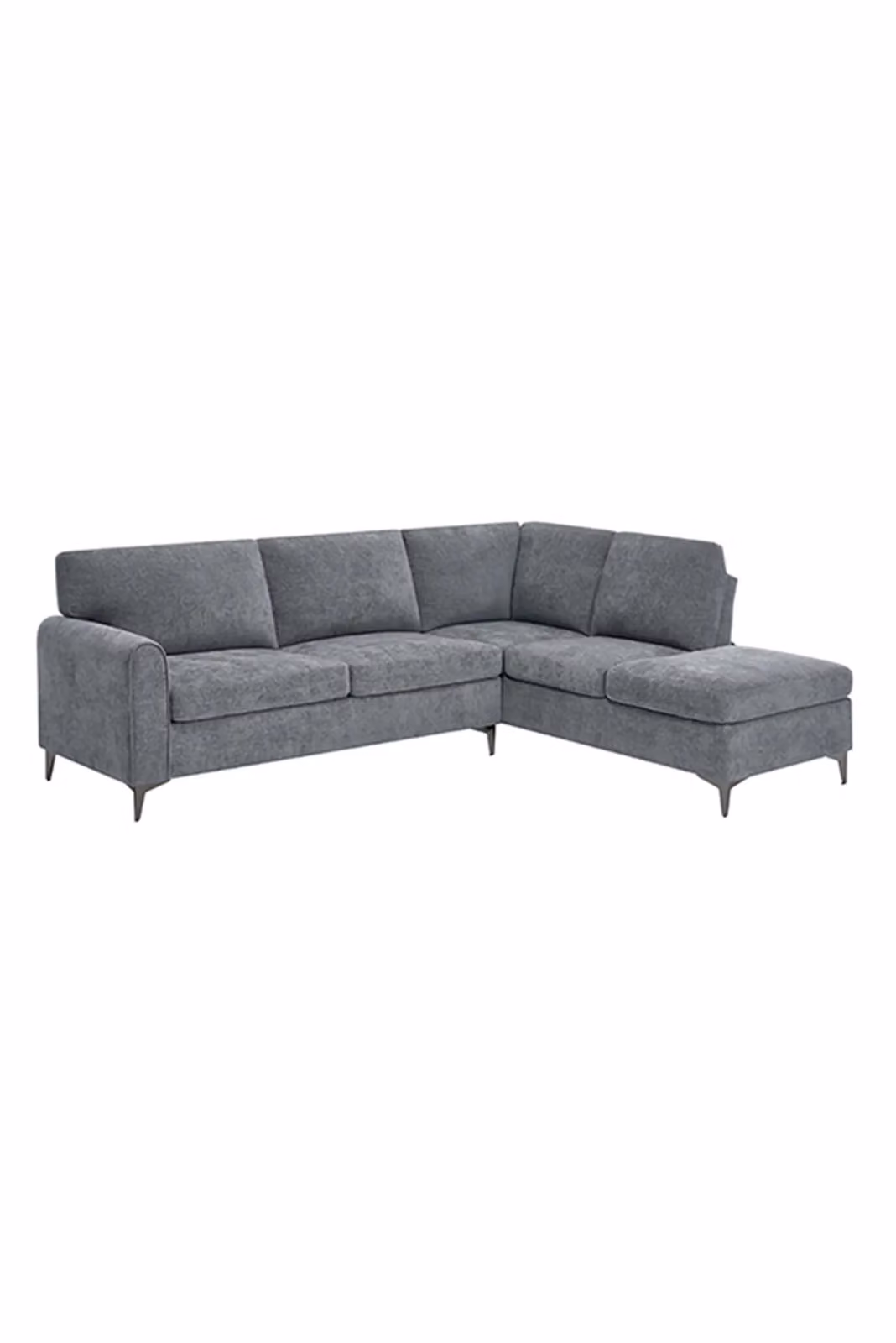 More4Homes Roma 4 Seater Fabric Corner Sofa in Grey – 2