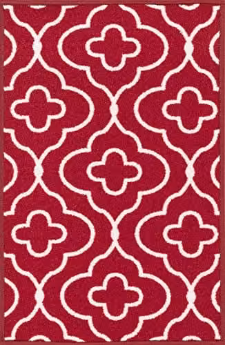 Desire Rugs Havana Non-Slip Machine Washable Indoor Runner Mat, Red, W: 80 cm, L: 300 cm – 3