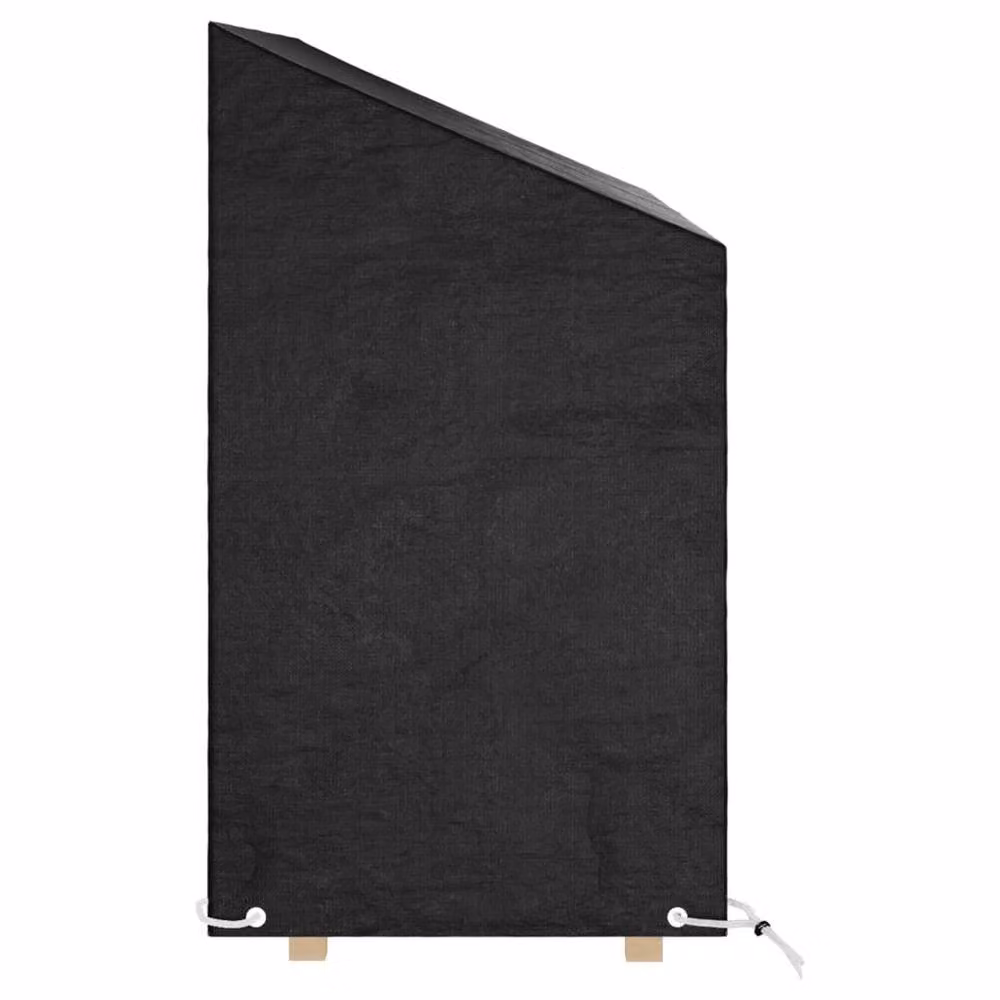 Berkfield Home Water Repellent Garden Bench Cover in Black, W/D/H: 160 x 70 x 70/88 cm – 2