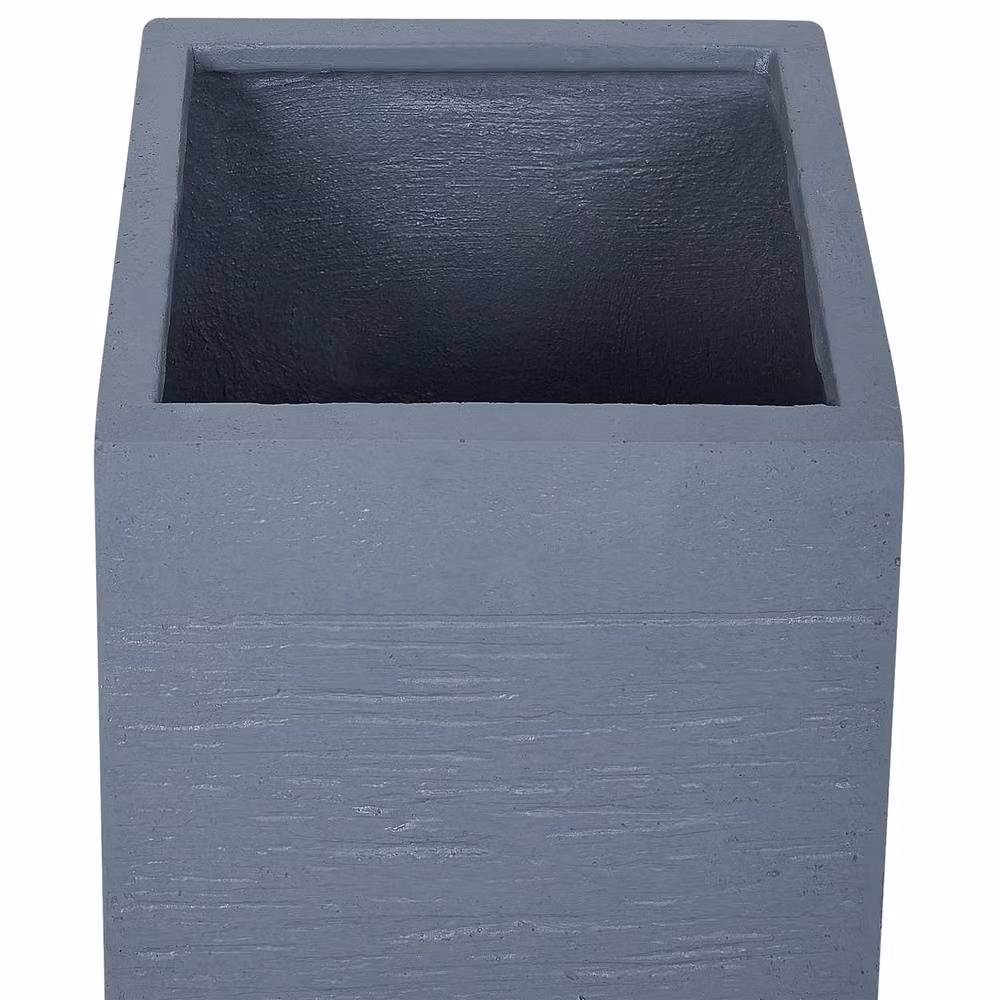 Wyld and Coco Fibre Clay Tall Square Planter in Dark Grey, W/D/H: 26.0 x 26.0 x 60.0 cm – 4