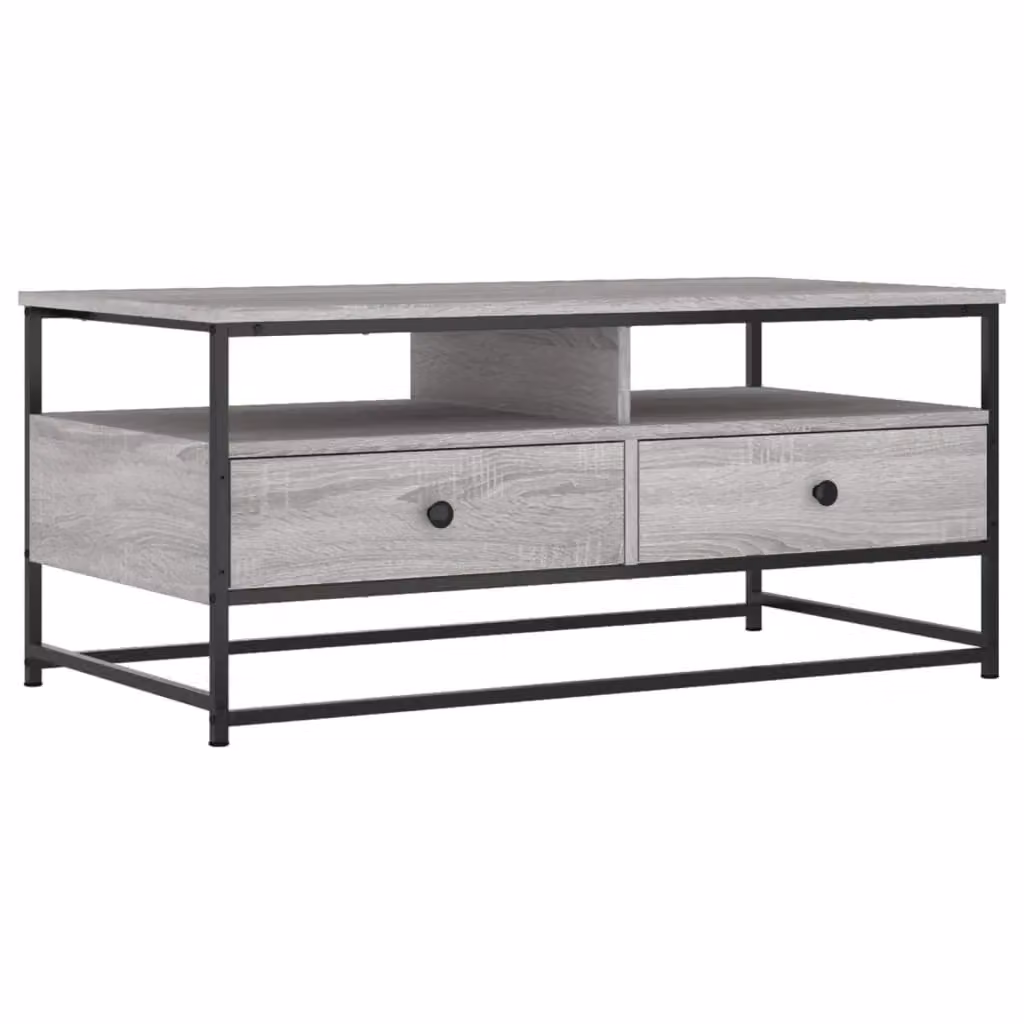 Berkfield Home Grey Sonoma Coffee Table, W/D/H: 100 x 51 x 45 cm – 2