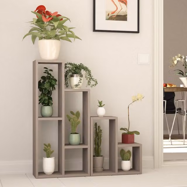 Decortie Sule Modern Grey Shelving Unit Display Stand