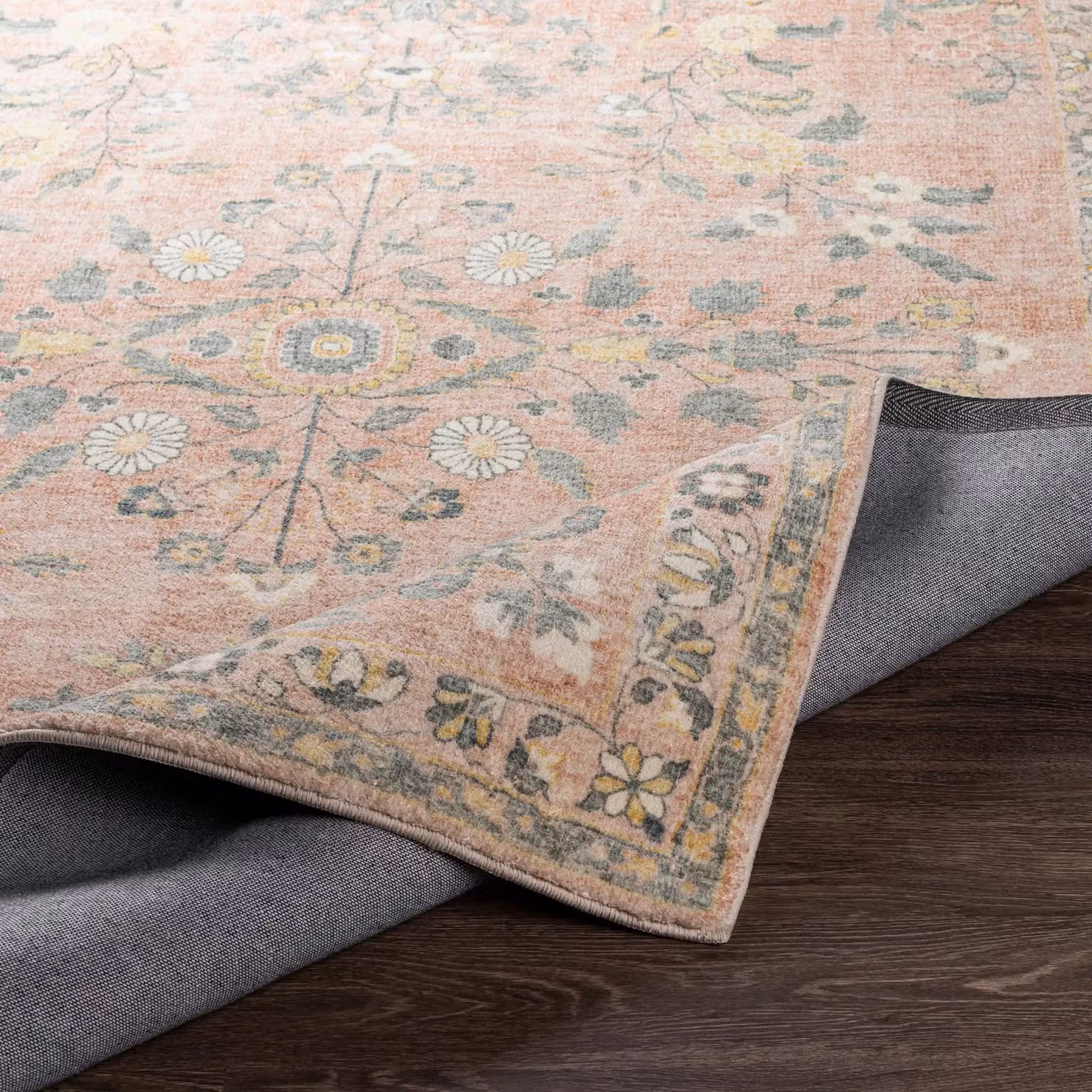 Livabliss Erin Traditional Boho Living and Dining Rug in Green, Grey and Sand, W: 200 cm, D: 275 cm – 2