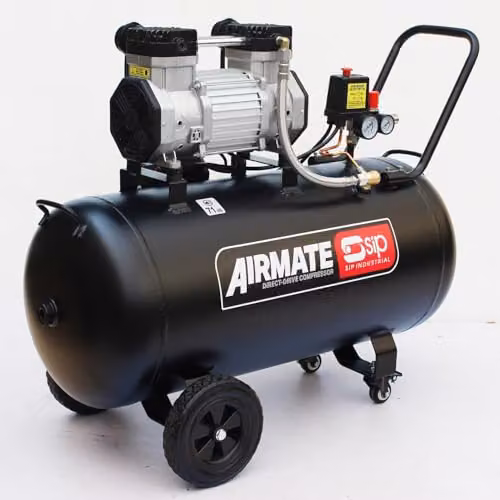 SIP Airmate Low Noise Oil-Free Direct Drive Air Compressor, Black, 100L, 2.2kW, 8 Bar – 2