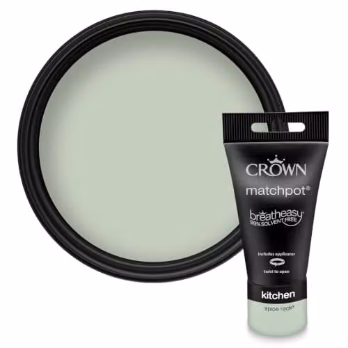 Crown EASYCLEAN Matt Green Latex Paint Tester Pot 40ml – 1