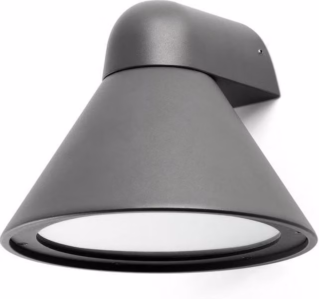 Netlighting Pals Down Outdoor Wall Light in Grey with E27 Socket and IP65 Rating