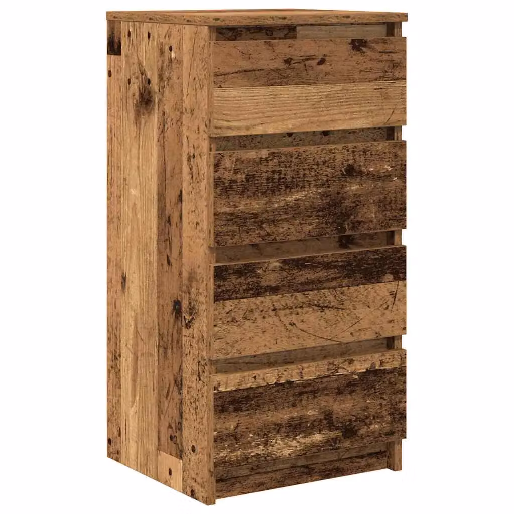 Berkfield Home Rustic Old Wood Sideboard in Brown, W/D/H: 37.5 x 35 x 76 cm – 2