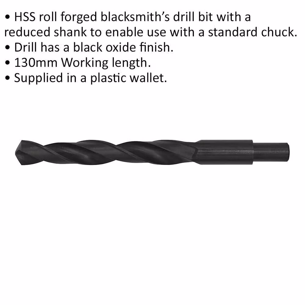 Loops HSS Blacksmith Twist Drill Bit, Black, 16.5 x 18 mm – 2
