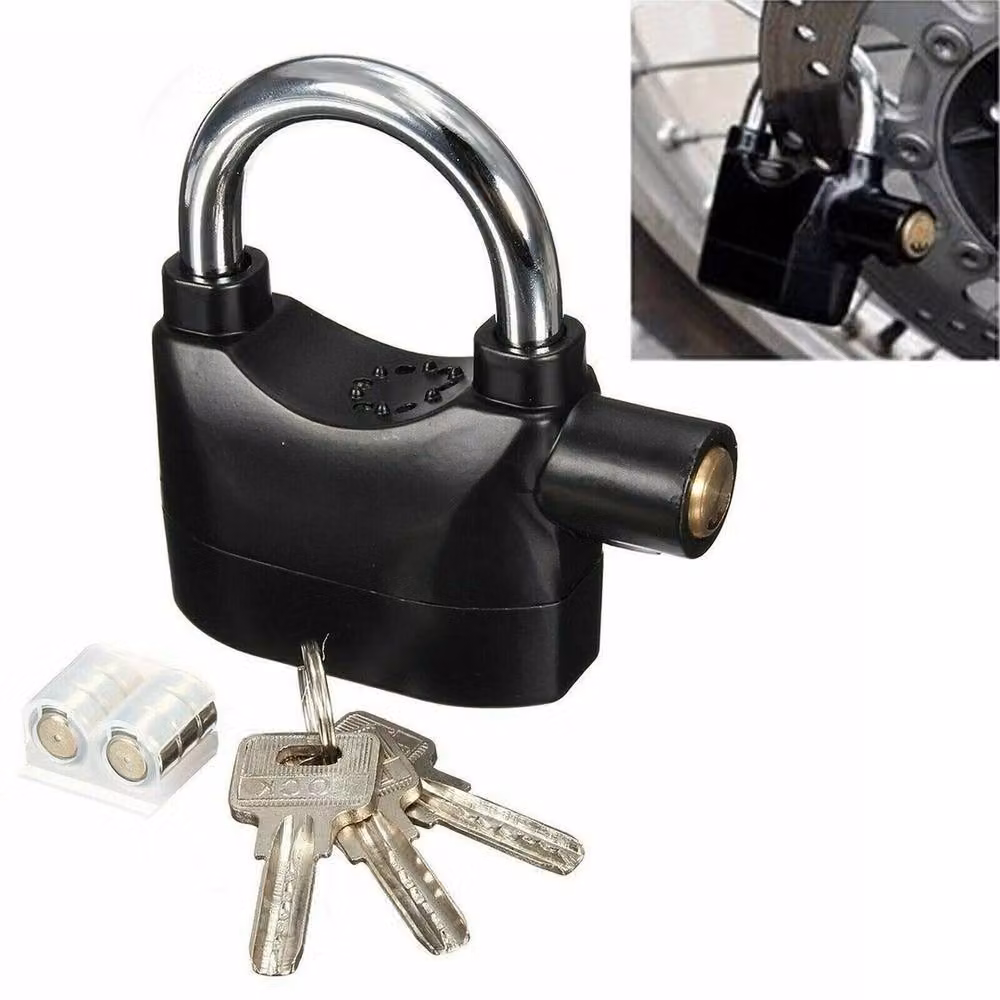 Spetlek Heavy Duty Motion Sensor Alarm Padlock for Sheds and Garages, Black – 3